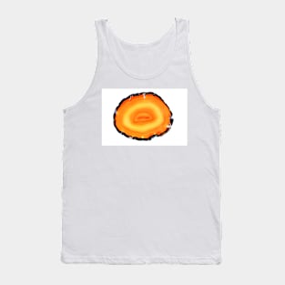 Orange agate slice mineral background Tank Top